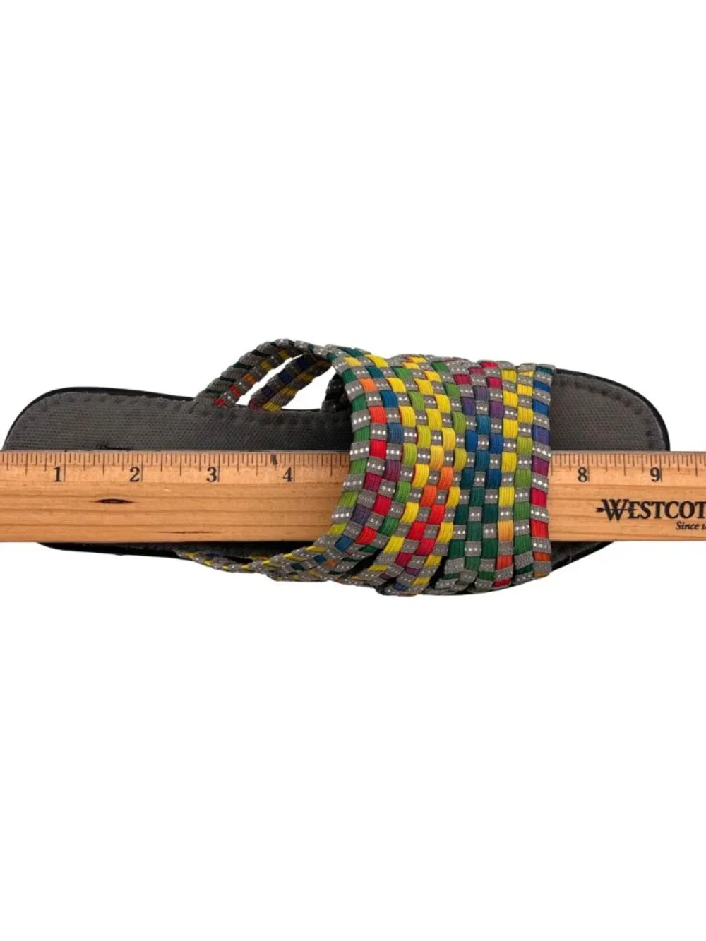Steven By Steve Madden Bellina Multicolor Woven Open Toe Wedge Sandal Womens 6.5 - Picture 6 of 13